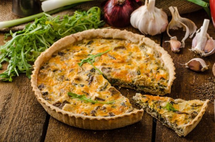 Une quiche aux légumes