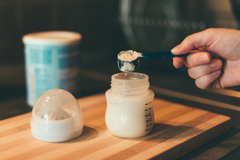 préparation de lait en poudre