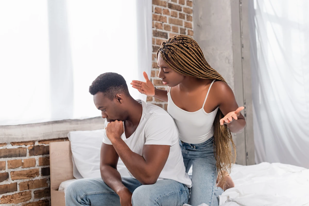 Un couple en pleine dispute