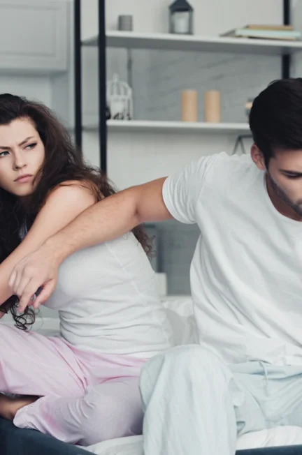 Un homme et une femme en conflit