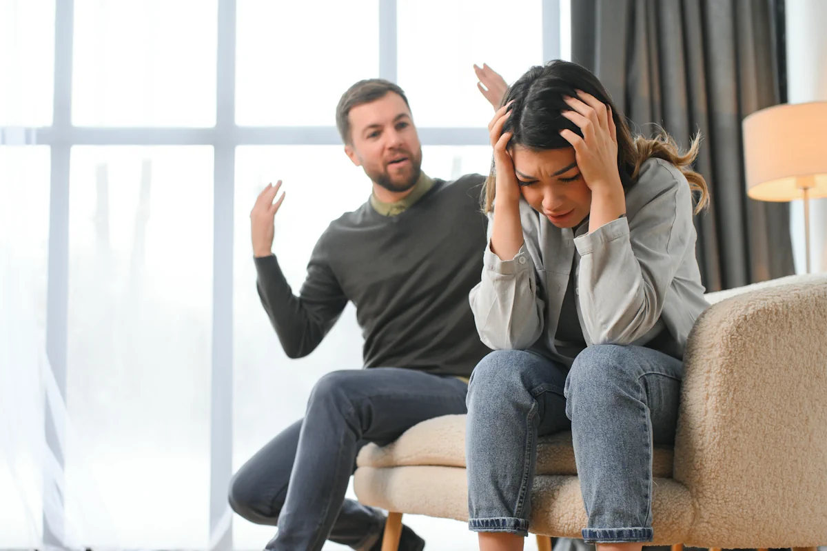 Un couple en pleine dispute